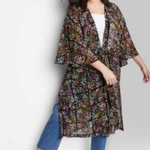 NWT Wild Fable Sheer Kimono OSFM